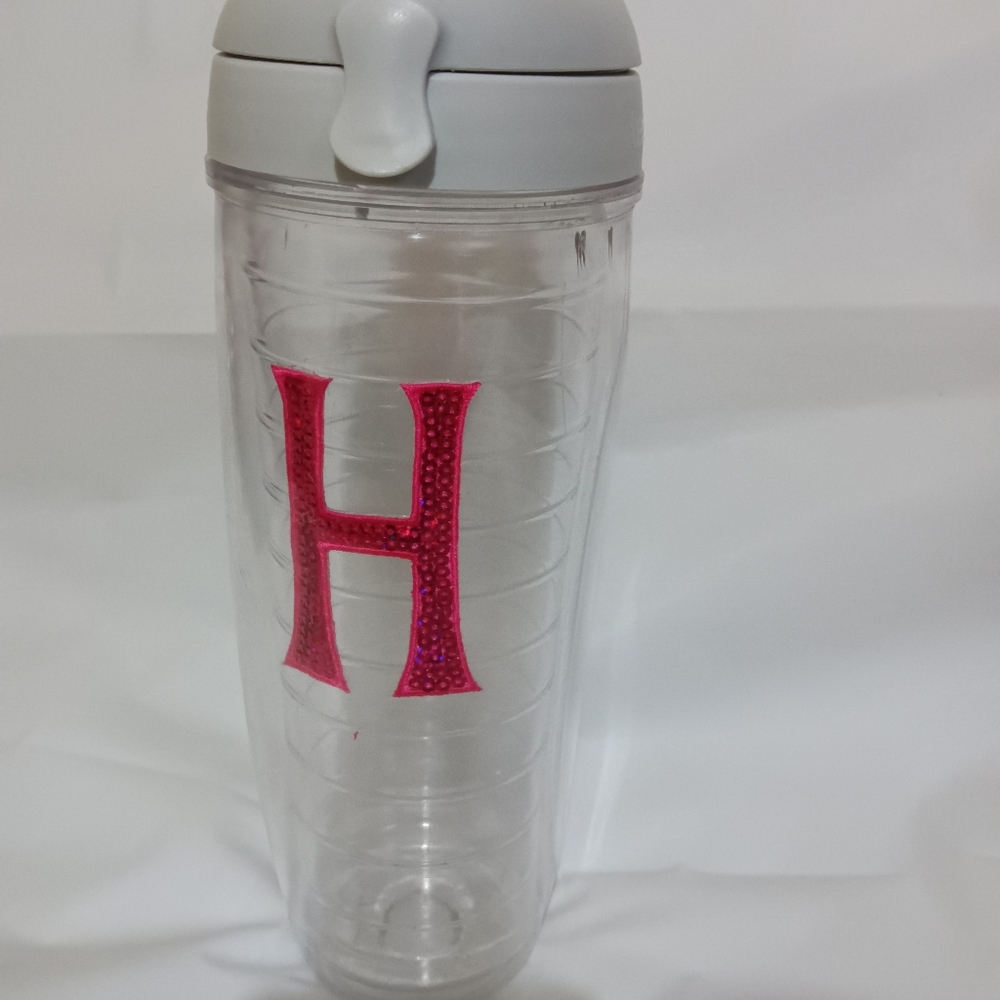 Tervis hot pink "H" 24oz. Insulated double walled Tumbler - Picture 2 of 11